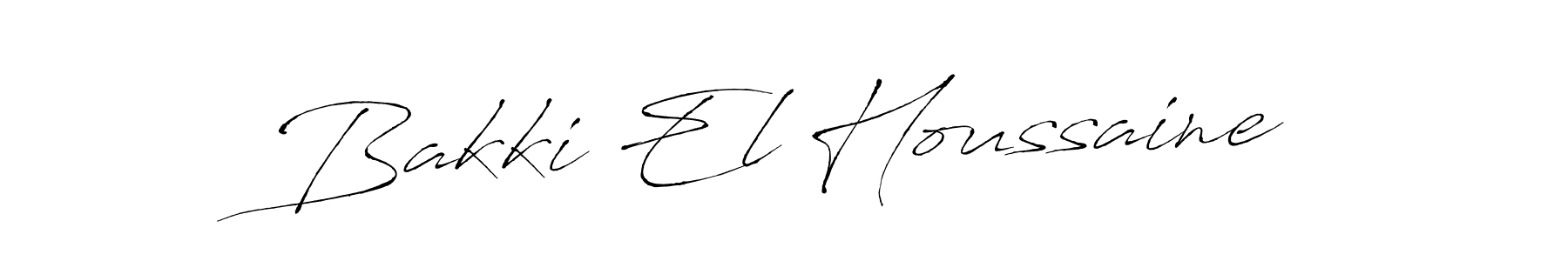 This is the best signature style for the Bakki El Houssaine name. Also you like these signature font (Antro_Vectra). Mix name signature. Bakki El Houssaine signature style 6 images and pictures png