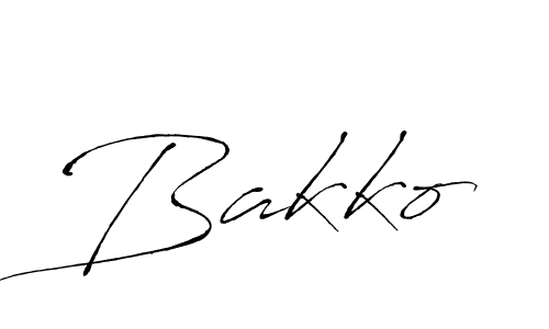 You should practise on your own different ways (Antro_Vectra) to write your name (Bakko) in signature. don't let someone else do it for you. Bakko signature style 6 images and pictures png