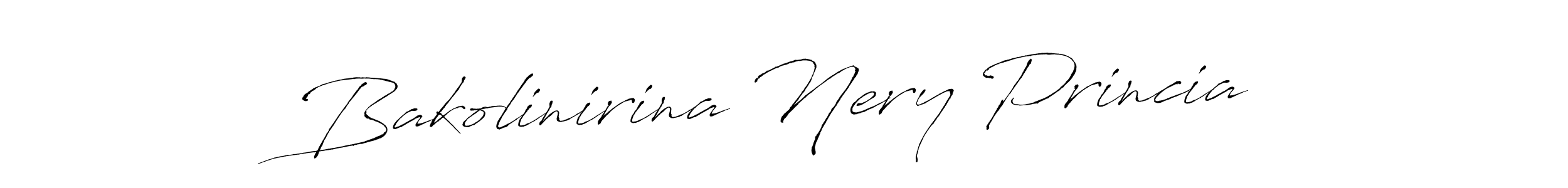 Also we have Bakolinirina Nery Princia name is the best signature style. Create professional handwritten signature collection using Antro_Vectra autograph style. Bakolinirina Nery Princia signature style 6 images and pictures png