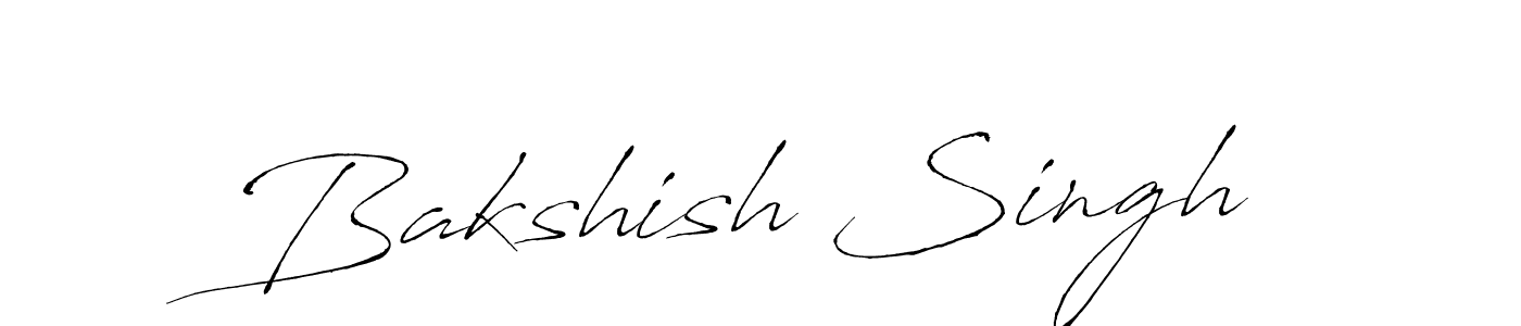 Antro_Vectra is a professional signature style that is perfect for those who want to add a touch of class to their signature. It is also a great choice for those who want to make their signature more unique. Get Bakshish Singh name to fancy signature for free. Bakshish Singh signature style 6 images and pictures png