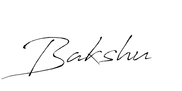 How to make Bakshu signature? Antro_Vectra is a professional autograph style. Create handwritten signature for Bakshu name. Bakshu signature style 6 images and pictures png