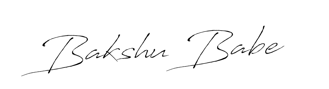 Bakshu Babe stylish signature style. Best Handwritten Sign (Antro_Vectra) for my name. Handwritten Signature Collection Ideas for my name Bakshu Babe. Bakshu Babe signature style 6 images and pictures png
