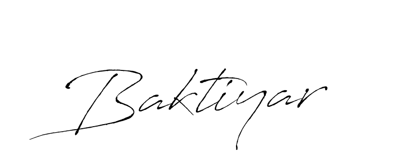 Design your own signature with our free online signature maker. With this signature software, you can create a handwritten (Antro_Vectra) signature for name Baktiyar. Baktiyar signature style 6 images and pictures png