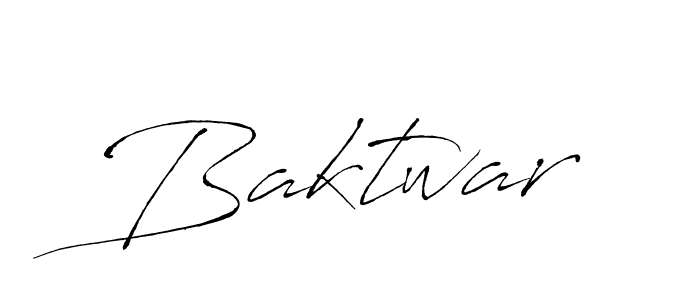 Design your own signature with our free online signature maker. With this signature software, you can create a handwritten (Antro_Vectra) signature for name Baktwar. Baktwar signature style 6 images and pictures png