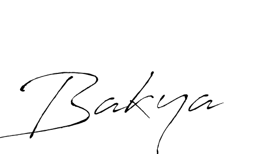 Create a beautiful signature design for name Bakya. With this signature (Antro_Vectra) fonts, you can make a handwritten signature for free. Bakya signature style 6 images and pictures png