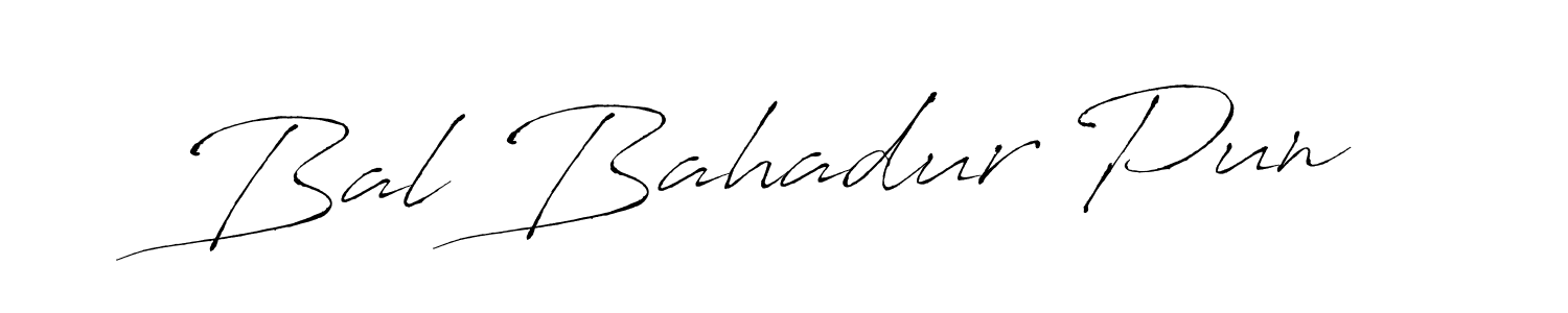 Use a signature maker to create a handwritten signature online. With this signature software, you can design (Antro_Vectra) your own signature for name Bal Bahadur Pun. Bal Bahadur Pun signature style 6 images and pictures png
