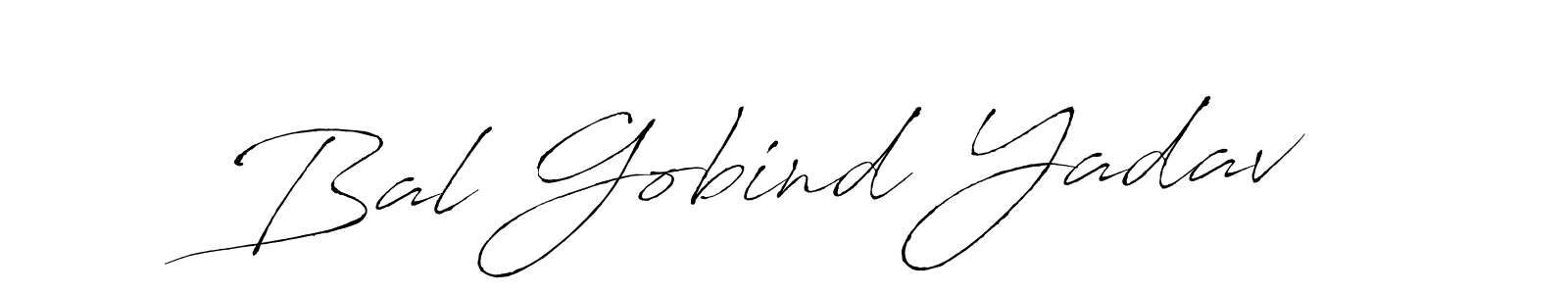 Create a beautiful signature design for name Bal Gobind Yadav. With this signature (Antro_Vectra) fonts, you can make a handwritten signature for free. Bal Gobind Yadav signature style 6 images and pictures png