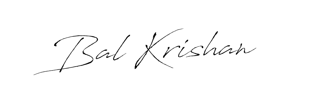 Create a beautiful signature design for name Bal Krishan. With this signature (Antro_Vectra) fonts, you can make a handwritten signature for free. Bal Krishan signature style 6 images and pictures png