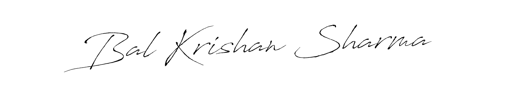 Create a beautiful signature design for name Bal Krishan Sharma. With this signature (Antro_Vectra) fonts, you can make a handwritten signature for free. Bal Krishan Sharma signature style 6 images and pictures png