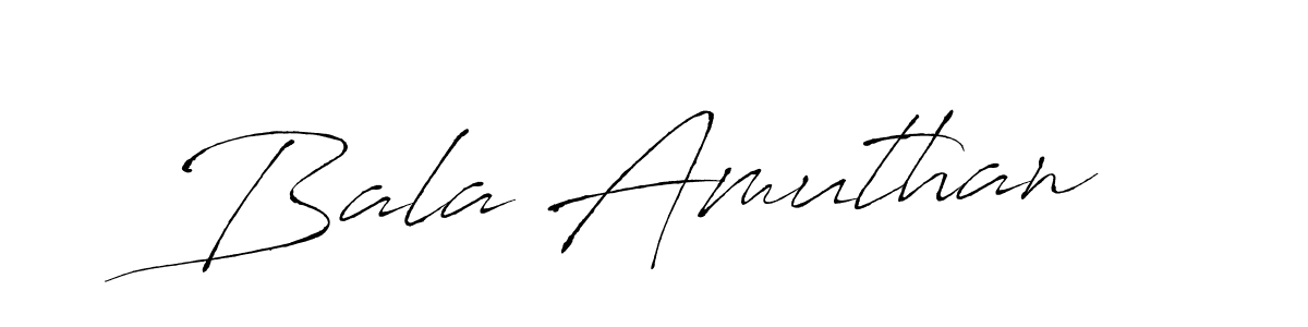 Create a beautiful signature design for name Bala Amuthan. With this signature (Antro_Vectra) fonts, you can make a handwritten signature for free. Bala Amuthan signature style 6 images and pictures png