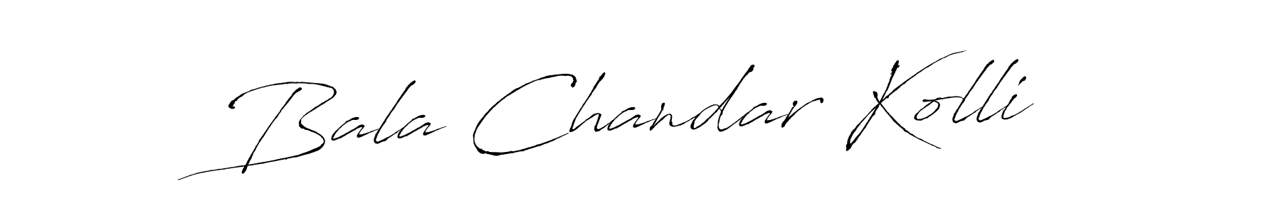 Make a beautiful signature design for name Bala Chandar Kolli. With this signature (Antro_Vectra) style, you can create a handwritten signature for free. Bala Chandar Kolli signature style 6 images and pictures png