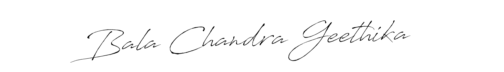 Create a beautiful signature design for name Bala Chandra Geethika. With this signature (Antro_Vectra) fonts, you can make a handwritten signature for free. Bala Chandra Geethika signature style 6 images and pictures png