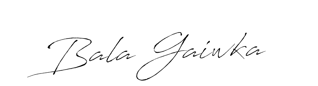 Design your own signature with our free online signature maker. With this signature software, you can create a handwritten (Antro_Vectra) signature for name Bala Gaiwka. Bala Gaiwka signature style 6 images and pictures png