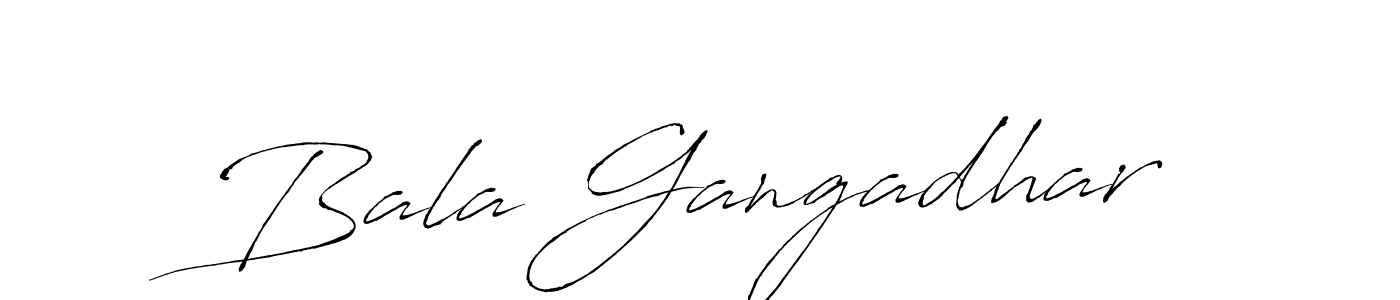 Make a beautiful signature design for name Bala Gangadhar. With this signature (Antro_Vectra) style, you can create a handwritten signature for free. Bala Gangadhar signature style 6 images and pictures png