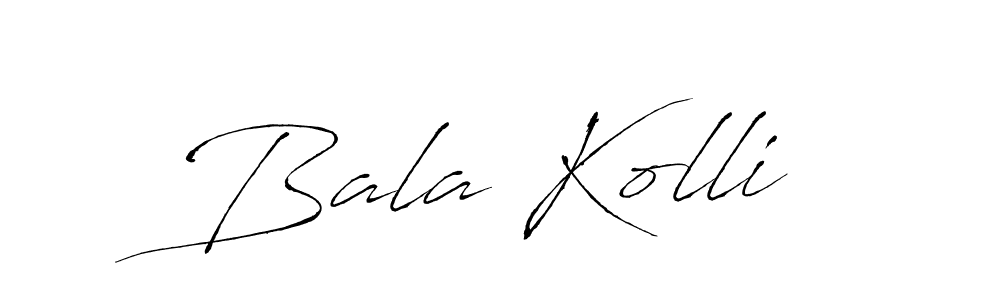 Also we have Bala Kolli name is the best signature style. Create professional handwritten signature collection using Antro_Vectra autograph style. Bala Kolli signature style 6 images and pictures png