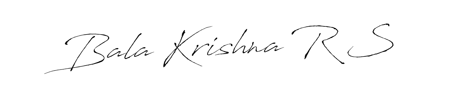 Use a signature maker to create a handwritten signature online. With this signature software, you can design (Antro_Vectra) your own signature for name Bala Krishna R S. Bala Krishna R S signature style 6 images and pictures png