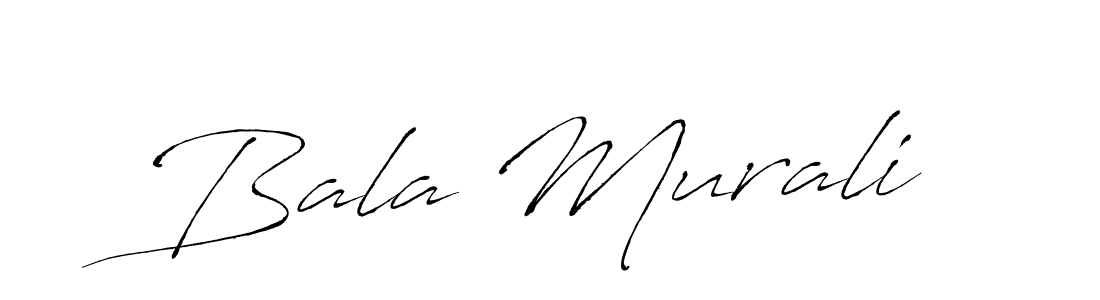 Use a signature maker to create a handwritten signature online. With this signature software, you can design (Antro_Vectra) your own signature for name Bala Murali. Bala Murali signature style 6 images and pictures png