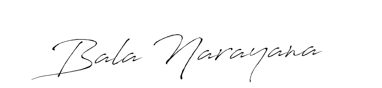 It looks lik you need a new signature style for name Bala Narayana. Design unique handwritten (Antro_Vectra) signature with our free signature maker in just a few clicks. Bala Narayana signature style 6 images and pictures png