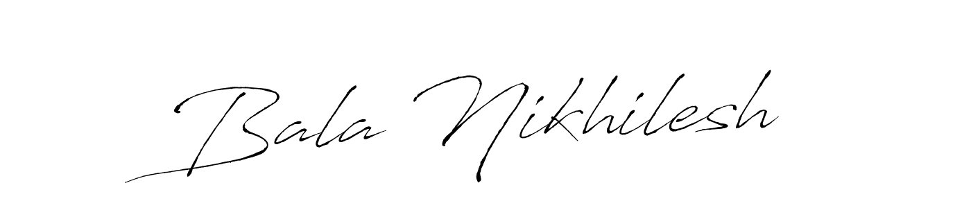 Make a beautiful signature design for name Bala Nikhilesh. Use this online signature maker to create a handwritten signature for free. Bala Nikhilesh signature style 6 images and pictures png