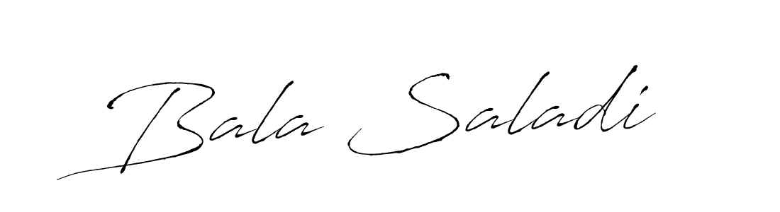 if you are searching for the best signature style for your name Bala Saladi. so please give up your signature search. here we have designed multiple signature styles  using Antro_Vectra. Bala Saladi signature style 6 images and pictures png