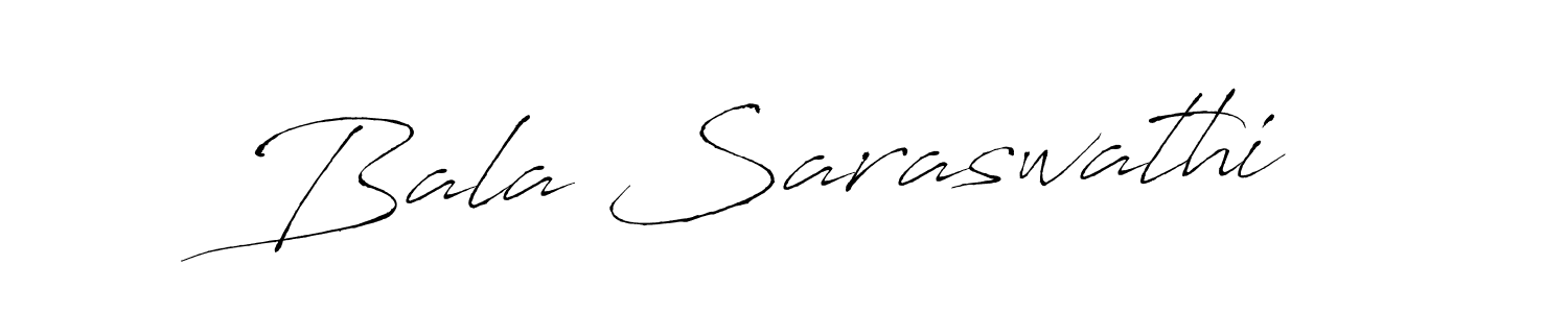 Bala Saraswathi stylish signature style. Best Handwritten Sign (Antro_Vectra) for my name. Handwritten Signature Collection Ideas for my name Bala Saraswathi. Bala Saraswathi signature style 6 images and pictures png