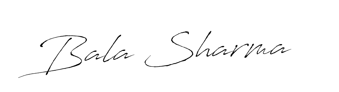 Make a beautiful signature design for name Bala Sharma. With this signature (Antro_Vectra) style, you can create a handwritten signature for free. Bala Sharma signature style 6 images and pictures png