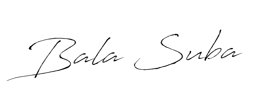 Design your own signature with our free online signature maker. With this signature software, you can create a handwritten (Antro_Vectra) signature for name Bala Suba. Bala Suba signature style 6 images and pictures png