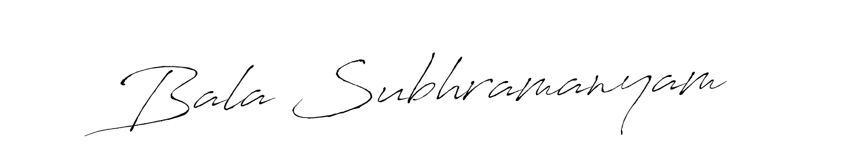 Also You can easily find your signature by using the search form. We will create Bala Subhramanyam name handwritten signature images for you free of cost using Antro_Vectra sign style. Bala Subhramanyam signature style 6 images and pictures png