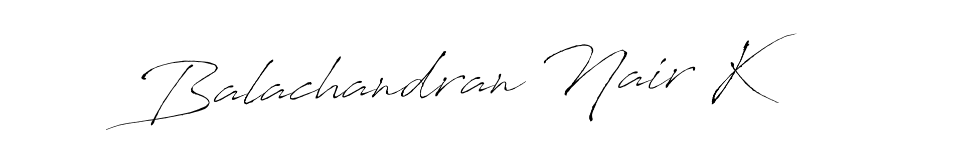 if you are searching for the best signature style for your name Balachandran Nair K. so please give up your signature search. here we have designed multiple signature styles  using Antro_Vectra. Balachandran Nair K signature style 6 images and pictures png