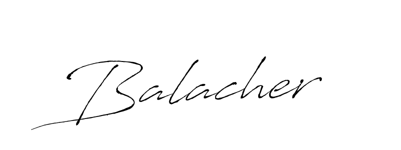 Balacher stylish signature style. Best Handwritten Sign (Antro_Vectra) for my name. Handwritten Signature Collection Ideas for my name Balacher. Balacher signature style 6 images and pictures png