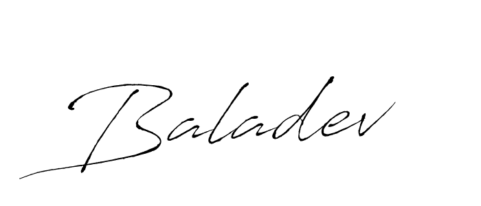 Baladev stylish signature style. Best Handwritten Sign (Antro_Vectra) for my name. Handwritten Signature Collection Ideas for my name Baladev. Baladev signature style 6 images and pictures png