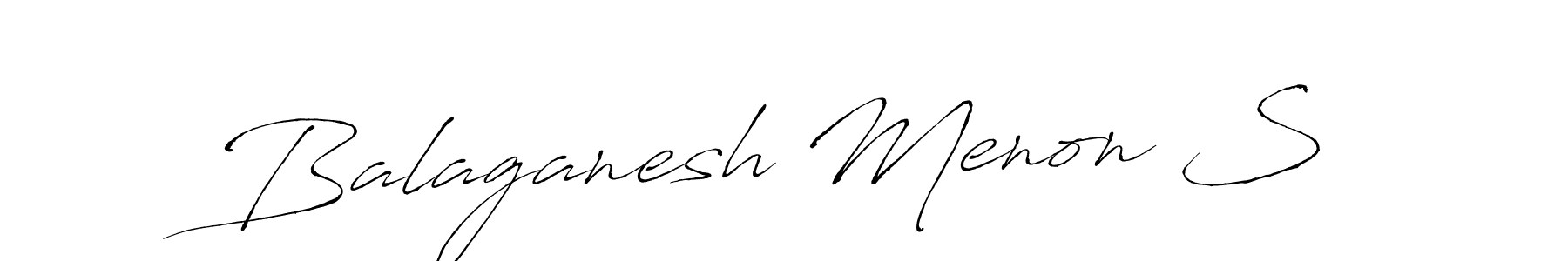 Best and Professional Signature Style for Balaganesh Menon S. Antro_Vectra Best Signature Style Collection. Balaganesh Menon S signature style 6 images and pictures png