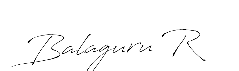 Balaguru R stylish signature style. Best Handwritten Sign (Antro_Vectra) for my name. Handwritten Signature Collection Ideas for my name Balaguru R. Balaguru R signature style 6 images and pictures png