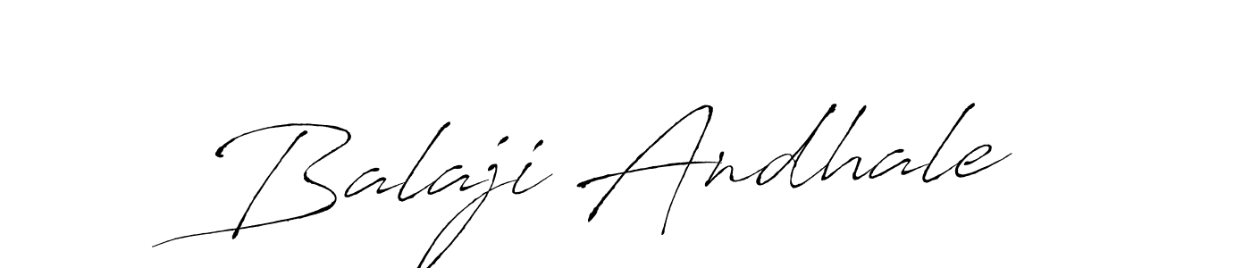 How to make Balaji Andhale name signature. Use Antro_Vectra style for creating short signs online. This is the latest handwritten sign. Balaji Andhale signature style 6 images and pictures png