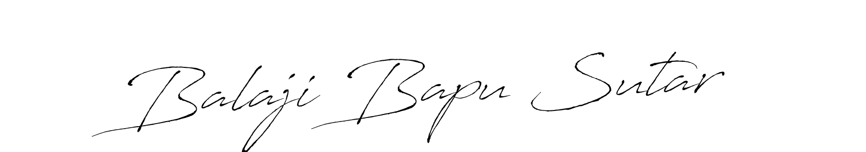 Design your own signature with our free online signature maker. With this signature software, you can create a handwritten (Antro_Vectra) signature for name Balaji Bapu Sutar. Balaji Bapu Sutar signature style 6 images and pictures png