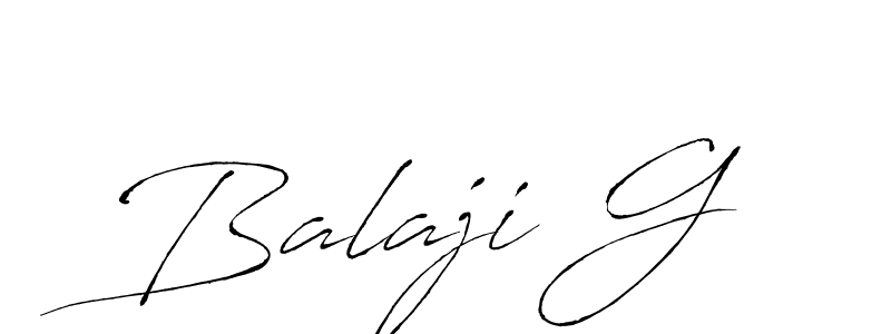 Make a beautiful signature design for name Balaji G. With this signature (Antro_Vectra) style, you can create a handwritten signature for free. Balaji G signature style 6 images and pictures png