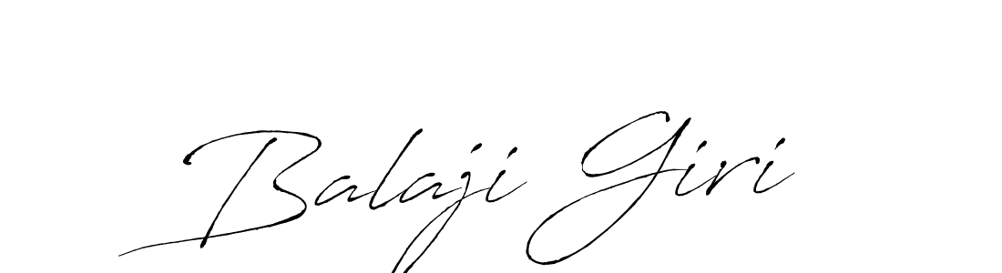 Create a beautiful signature design for name Balaji Giri. With this signature (Antro_Vectra) fonts, you can make a handwritten signature for free. Balaji Giri signature style 6 images and pictures png