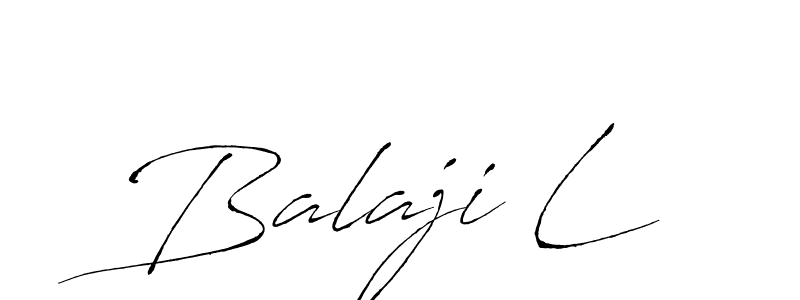 Design your own signature with our free online signature maker. With this signature software, you can create a handwritten (Antro_Vectra) signature for name Balaji L. Balaji L signature style 6 images and pictures png