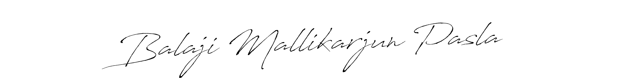 The best way (Antro_Vectra) to make a short signature is to pick only two or three words in your name. The name Balaji Mallikarjun Pasla include a total of six letters. For converting this name. Balaji Mallikarjun Pasla signature style 6 images and pictures png