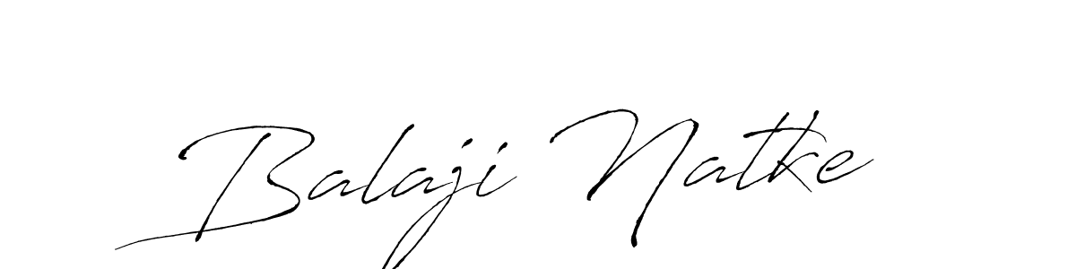 Create a beautiful signature design for name Balaji Natke. With this signature (Antro_Vectra) fonts, you can make a handwritten signature for free. Balaji Natke signature style 6 images and pictures png
