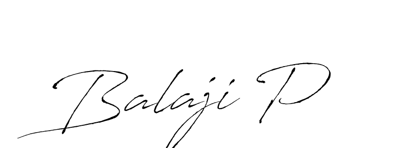 Make a beautiful signature design for name Balaji P. With this signature (Antro_Vectra) style, you can create a handwritten signature for free. Balaji P signature style 6 images and pictures png