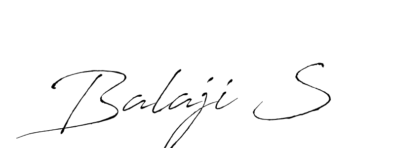 Create a beautiful signature design for name Balaji S. With this signature (Antro_Vectra) fonts, you can make a handwritten signature for free. Balaji S signature style 6 images and pictures png