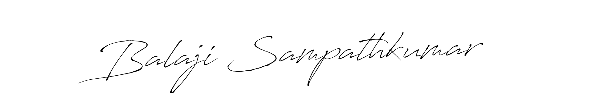 The best way (Antro_Vectra) to make a short signature is to pick only two or three words in your name. The name Balaji Sampathkumar include a total of six letters. For converting this name. Balaji Sampathkumar signature style 6 images and pictures png