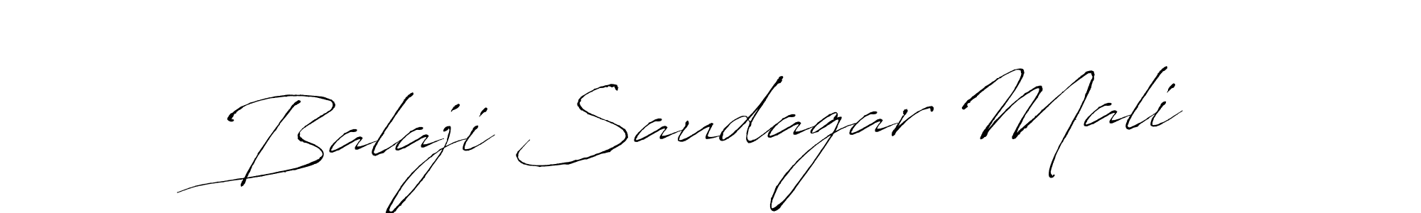 Also we have Balaji Saudagar Mali name is the best signature style. Create professional handwritten signature collection using Antro_Vectra autograph style. Balaji Saudagar Mali signature style 6 images and pictures png