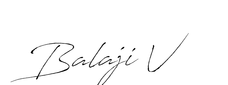 How to make Balaji V signature? Antro_Vectra is a professional autograph style. Create handwritten signature for Balaji V name. Balaji V signature style 6 images and pictures png