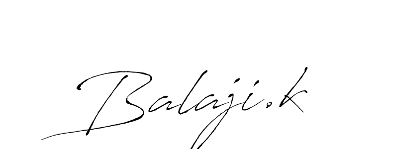 Make a beautiful signature design for name Balaji.k. With this signature (Antro_Vectra) style, you can create a handwritten signature for free. Balaji.k signature style 6 images and pictures png