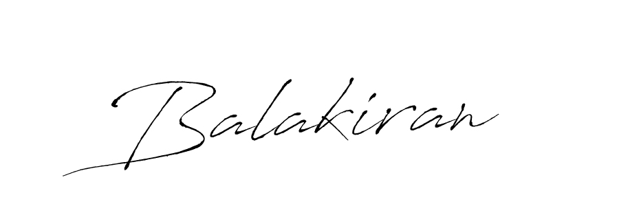 Use a signature maker to create a handwritten signature online. With this signature software, you can design (Antro_Vectra) your own signature for name Balakiran. Balakiran signature style 6 images and pictures png