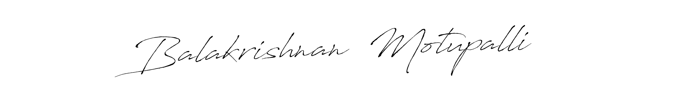 Use a signature maker to create a handwritten signature online. With this signature software, you can design (Antro_Vectra) your own signature for name Balakrishnan  Motupalli. Balakrishnan  Motupalli signature style 6 images and pictures png