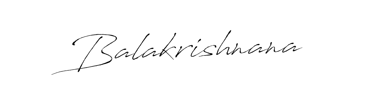 Create a beautiful signature design for name Balakrishnana. With this signature (Antro_Vectra) fonts, you can make a handwritten signature for free. Balakrishnana signature style 6 images and pictures png