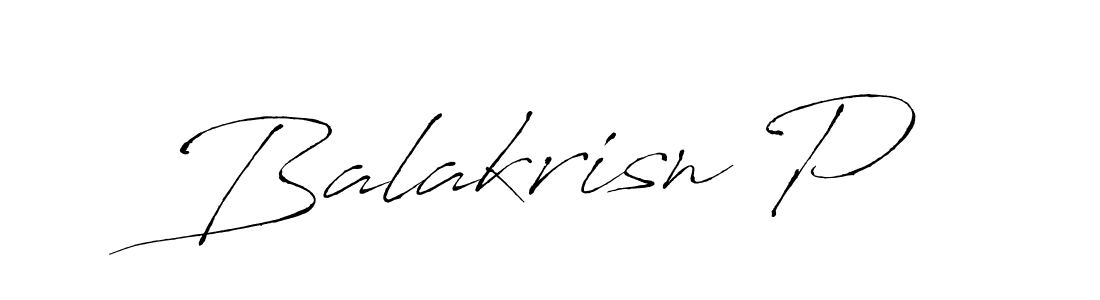 Use a signature maker to create a handwritten signature online. With this signature software, you can design (Antro_Vectra) your own signature for name Balakrisn P. Balakrisn P signature style 6 images and pictures png